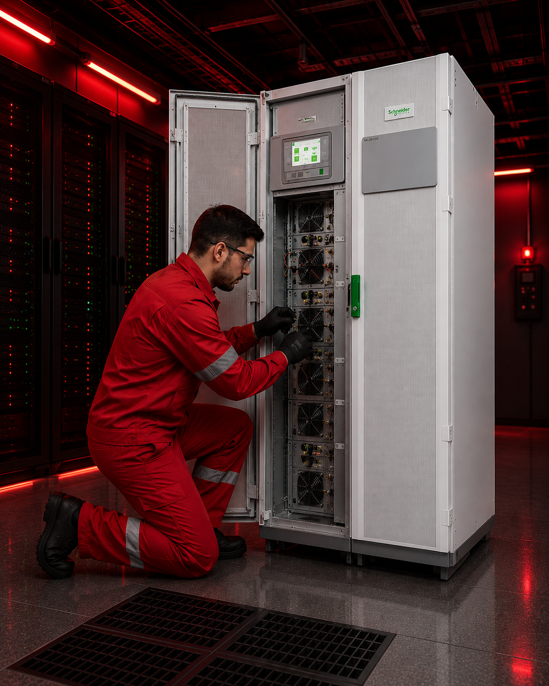Manutenção de nobreaks na bancada Unitech
